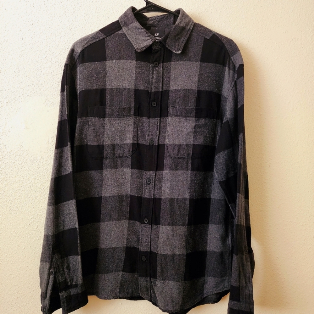 H&M Men's plaid longsleeve